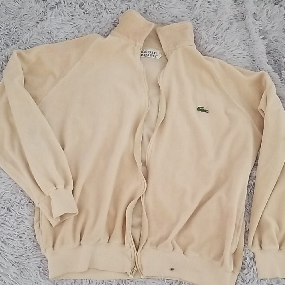 Izod Lacoste vintage velour jacket